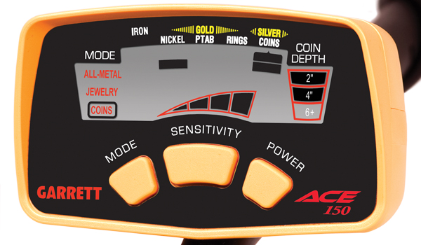 Panneau de contrôle du ACE 150