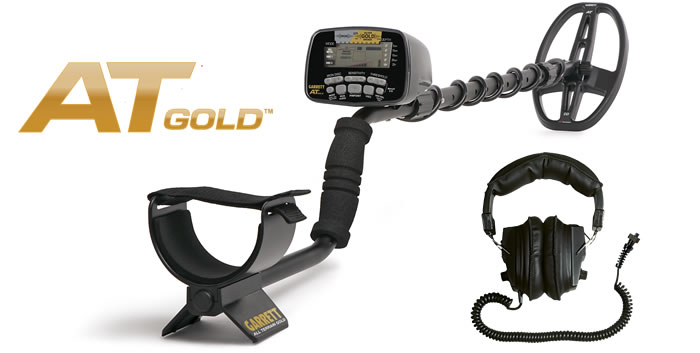 1140680 AT Gold Metal Detector with headphones