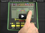 Garrett GTI 2500 All Metal Mode Operation Video